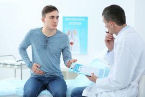 Patient consults with a Urology Doctor